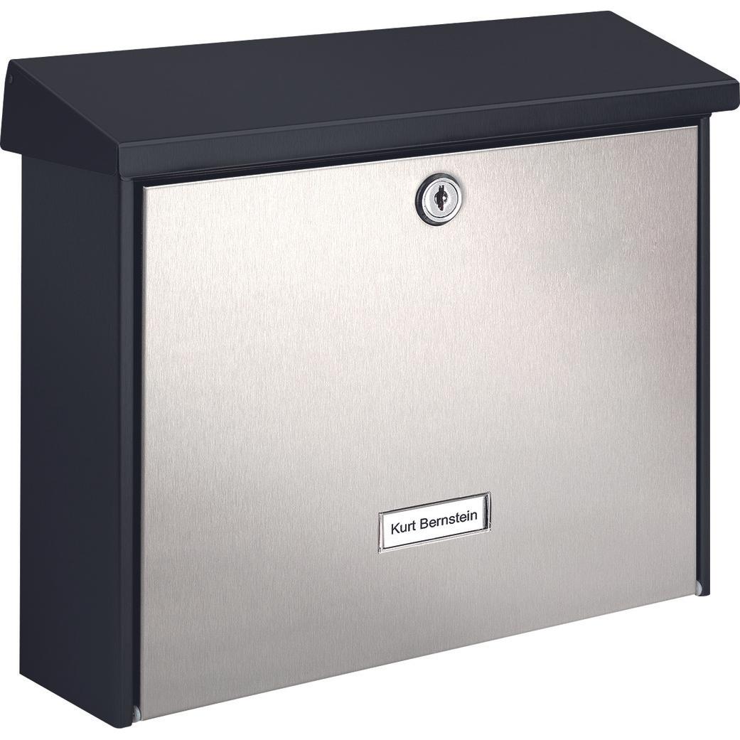 Burg Wächter, Briefkasten, Briefkästen London 6867 black&steel