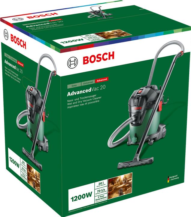 Image du produit Bosch Home & Garden Advanced Vac 20 (Aspirateur eau et poussière)
