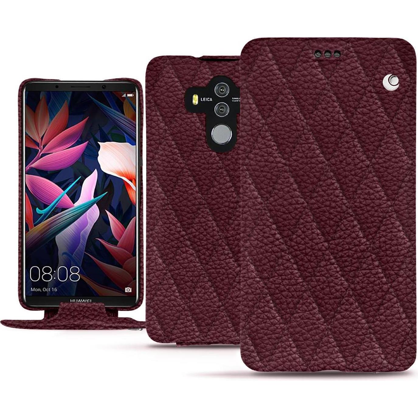 Noreve Lederschutzhülle vertikal (Huawei Mate 10 Pro), Smartphone Hülle, Violett