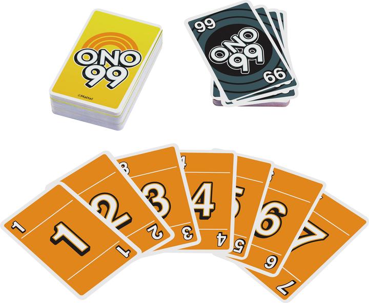 Actual product image Mattel Games O'NO 99 card game (German, French, Italian, English)