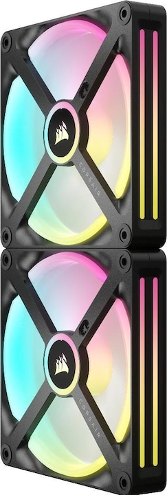 Image du produit Corsair Ventilateur iCUE LINK QX140 RGB 140 mm PWM (noir, kit de démarrage) (140 mm, 2 x)