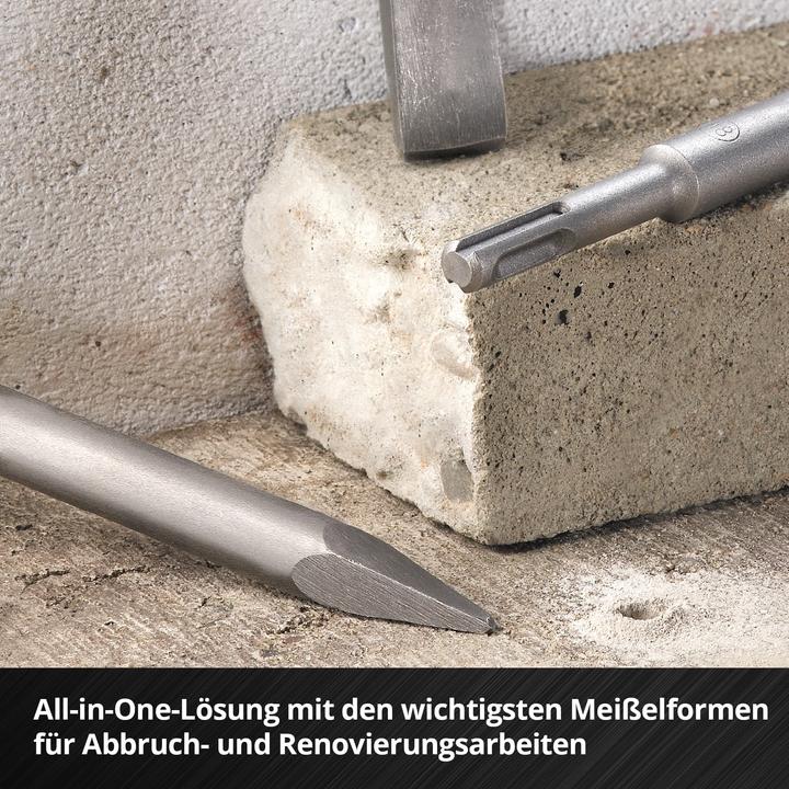 Image du produit Einhell Jeu de burins SDS-Plus 247200, 250 mm, 3 pièces (250 mm)