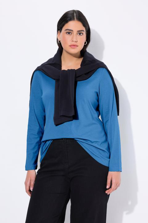 Produktbild Ulla Popken Shirt, Slim, Rundhalsausschnitt, Langarm (50, 52)