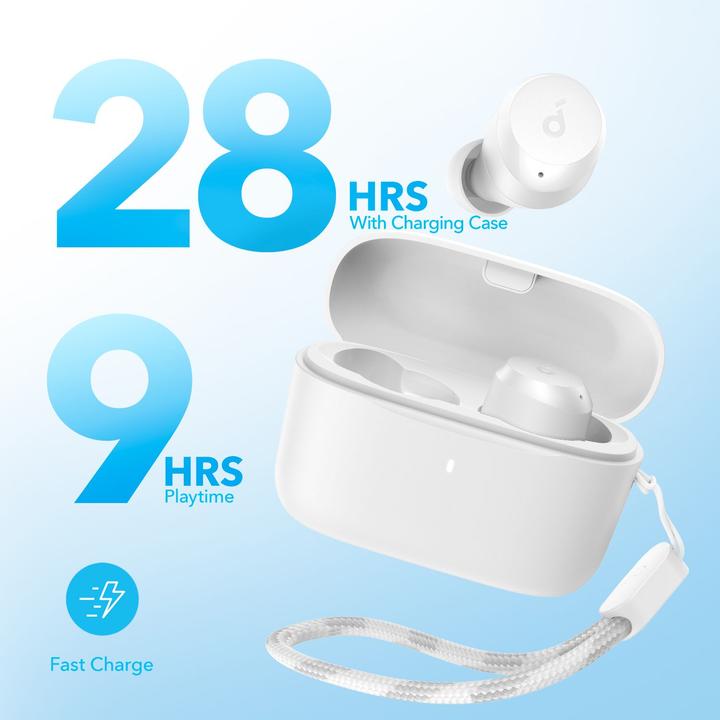 Productafbeelding soundcore Oordopjes A25i - Wit (9 h, Draadloze)