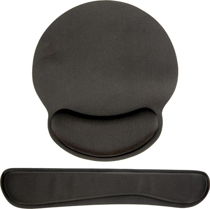 Actual product image Cadorabo 2-piece set of ergonomic mouse pad and keyboard wrist rest with wrist support