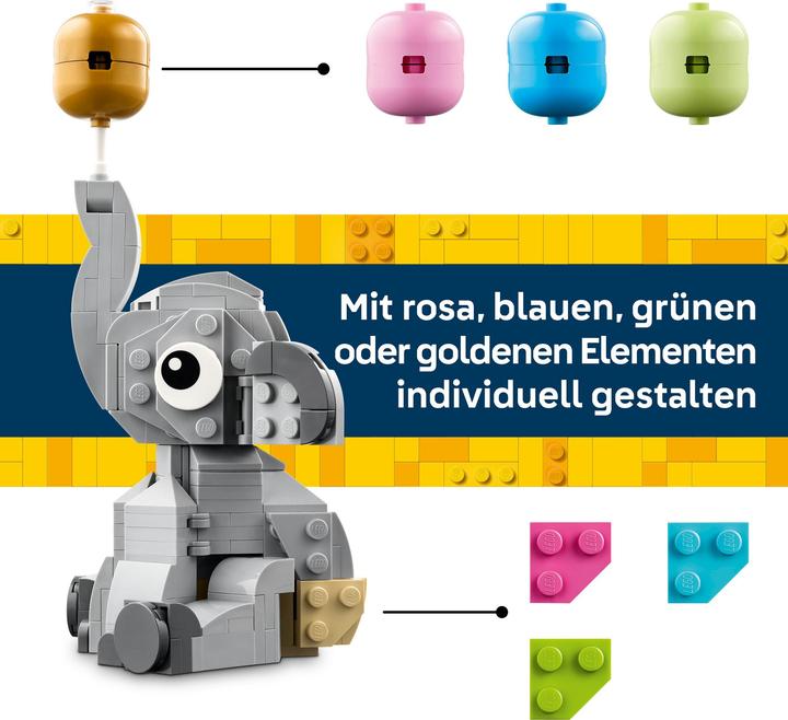 Produktbild LEGO Schwebender Baby-Elefant (40814, LEGO Classic)