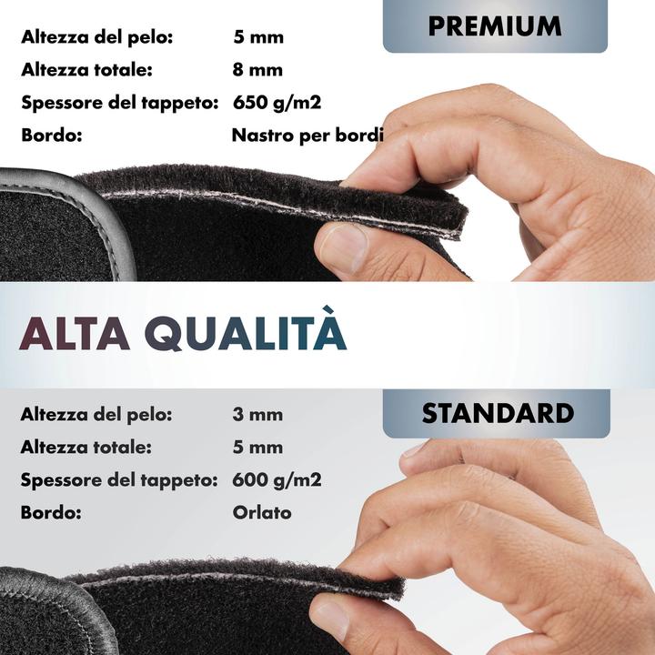 Actual product image Walser Floor mats for Skoda Karoq 07/2017-today (2 front mats + 2 rear mats)