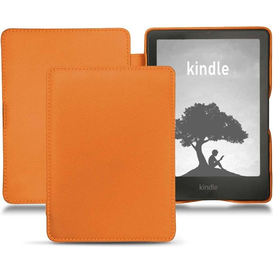 Noreve Lederschutzhülle horizontal (Kindle Signature Edition), Tablet Hülle, Orange