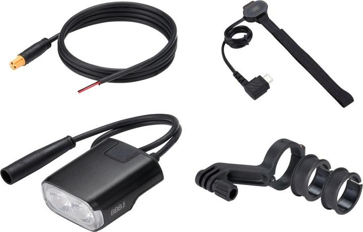 Image du produit BBB Lampe frontale E-StrikePro 2000, 6-18W GoPro (2000 lm)