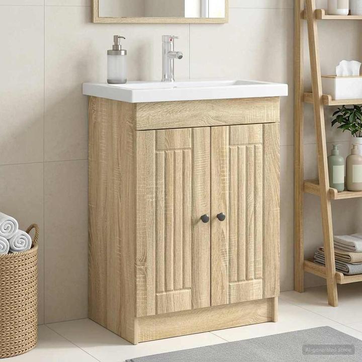 Produktbild vidaXL Badezimmerschrank (37.50 x 78.50 x 81 cm)