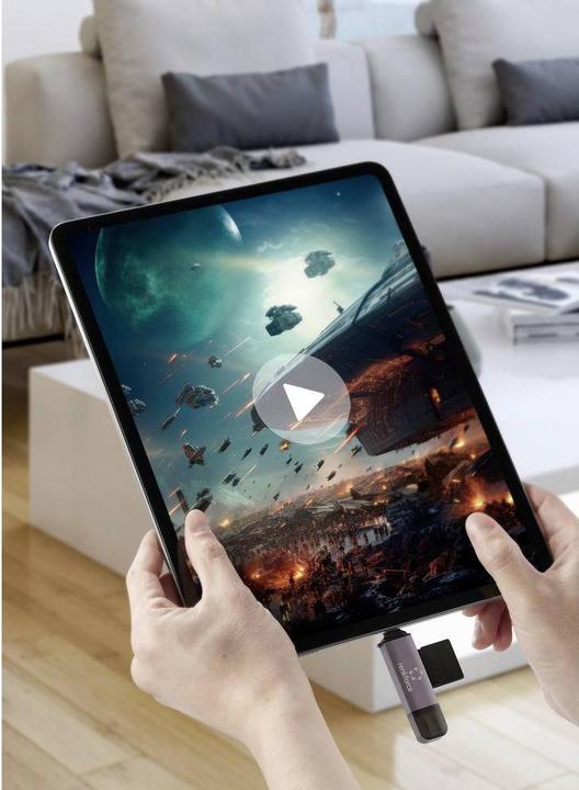 Produktbild Renkforce RF-CR-200 USB-Kartenleser Smartphone/Tablet USB-A (USB 3.1 Gen 1), US (USB 3.1 Gen 1, USB-C)