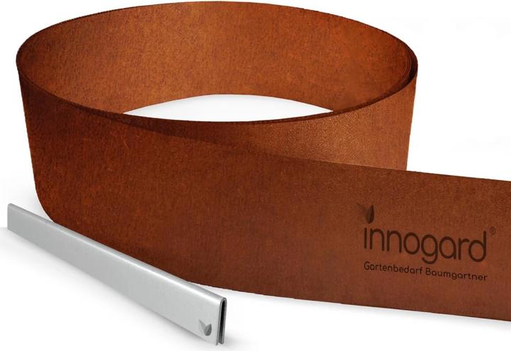 Innogard Rasenkantenband Corten 15 x 0,1 cm - 10 m Länge (1000 cm)
