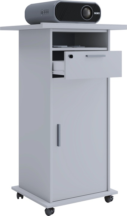 VCM Standfuss Tisch Beamer Projektor Neta mit Drehtür