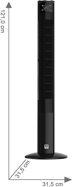 Produktbild SHE s.r.l. Turmventilator, Schwarz (50 dB)