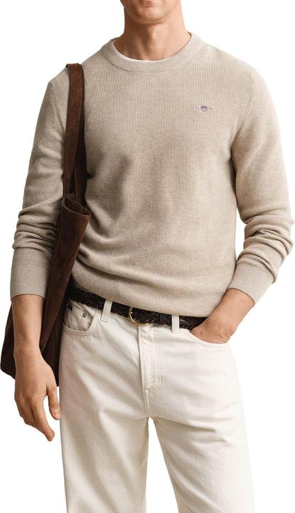 Produktbild GANT Micro Textured Cotton C-Neck (XL)