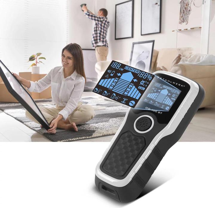 Produktbild Stahlwerk Ortungsgerät OG-100 ST Wandscanner, Metalldetektor, Leitungssucher