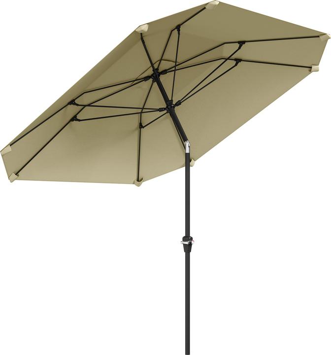 Ombrellone da giardino grigio scuro e bianco ⌀ 295 cm SAVONA II
