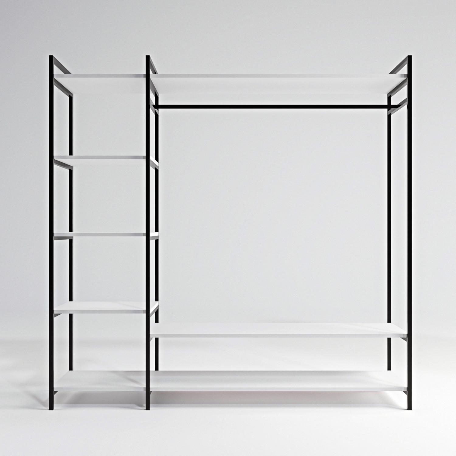 Thumbnail - Kalune Design, Kleiderschrank, Jett (150 x 180 x 40 cm)