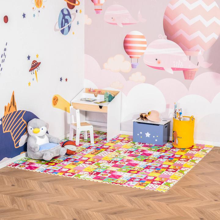 Image du produit Homcom Tapis puzzle 16 pièces (61.5 x 61.5 x 1 cm)