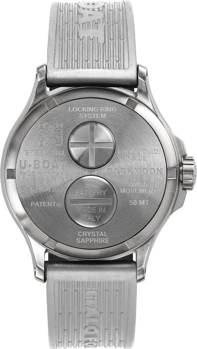 Produktbild U-Boat 9542 Darkmoon White SS Herrenuhr 44mm 5ATM (Analoguhr, 44 mm)