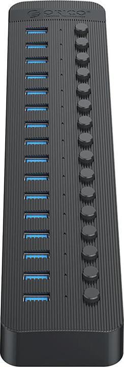 Image du produit Orico Converter CT2U3-16AB 16x USB-A 3.0 Hub with Switches - Black (USB-A, 16 ports)