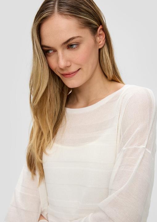 Produktbild s.Oliver Strickpullover Pullover mit Musterstruktur (40)
