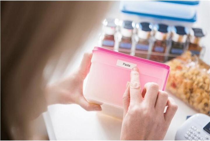 Actual product image Brother MK-231BZ DirectLabel black on white 12mm x 8m Black White P-Touch M 9-12mm (1.20 cm, White)