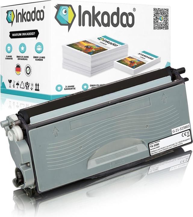 Actual product image Inkadoo compatible toner as replacement for Brother TN-3280 suitable for Brother DCP-8070 DCP-8080 DCP-8085 (FC)