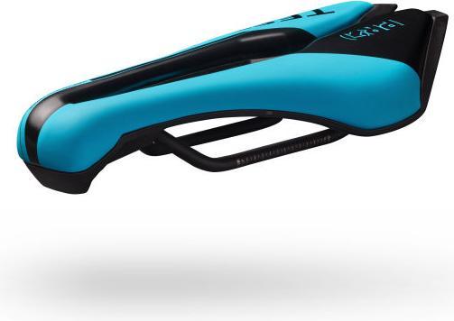 Actual product image PRO Bike Gear Test saddle TSA 1.2 TRI/TT saddle, blue, stainless steel frame, 142mm