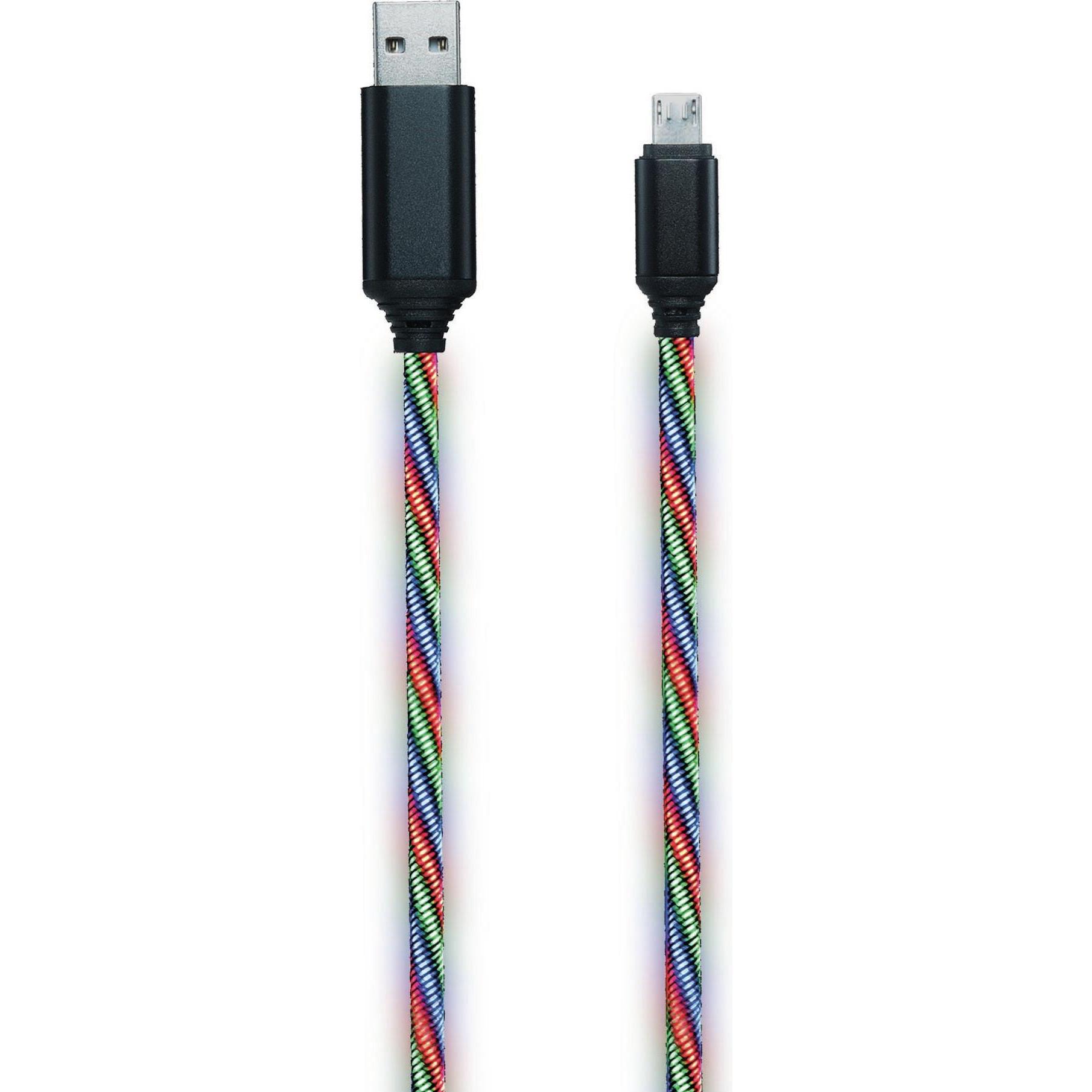 Thumbnail - 2GO 797145 USB Kabel USB B Micro-USB B Mehrfarbig (1 m, USB 3.2 Gen 1), USB Kabel