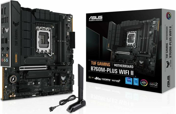 Actual product image ASUS MB Tuf Gaming B760m-Plus Wifi Ii (LGA 1700, Intel B760, mATX)