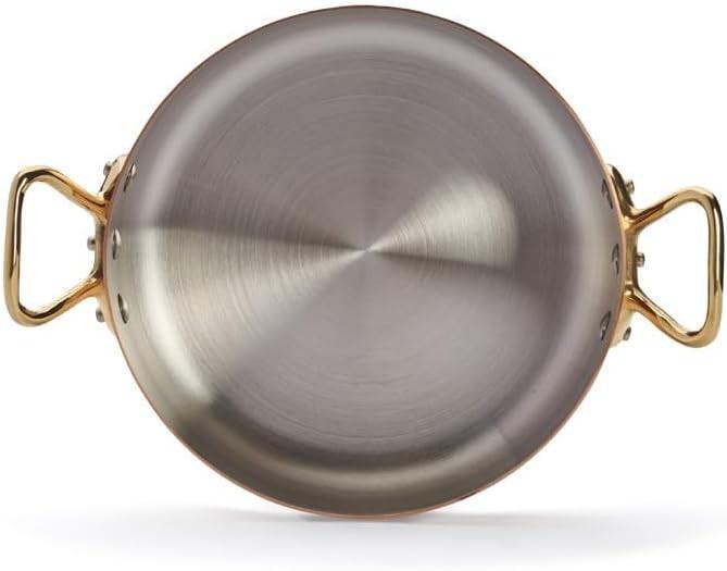 Produktbild de Buyer Inocuivre Bratentopf mit Deckel (Bräter + Schmortopf, Edelstahl, Kupfer, 20 x 6 cm)