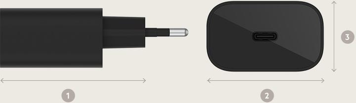 Actual product image Belkin Netzladegerät USB-C 25W PD 3.0 schwarz WCA004vfBK (25 W, 1 portion)