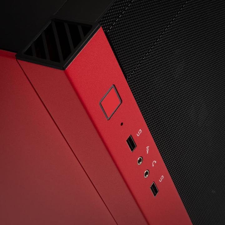 Produktbild Silverstone Tower SST-RL08BR-RGB schw./rot (Mini-DTX, Mini-ITX)