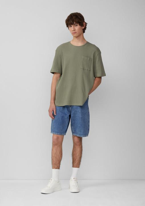 Produktbild S.Oliver T-Shirt T-Shirt aus Waffelpiqué mit Brusttasche (S)