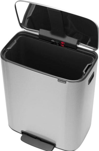 Productafbeelding Brabantia Bo Prullenbak - 12 l - Mat staal Vingerafdrukbestendig (12 l)