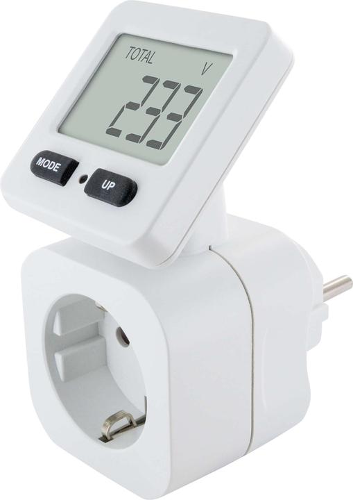 Actual product image Schwaiger Energy cost meter with flex. Display, white