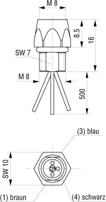 Produktbild Hirschmann Sensor-/Aktor-Einbausteckverbi
