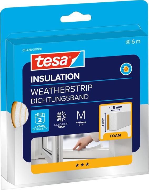 Image du produit tesa tesamoll UNIVERSAL Joint en mousse, autocollant, pour l'isolation