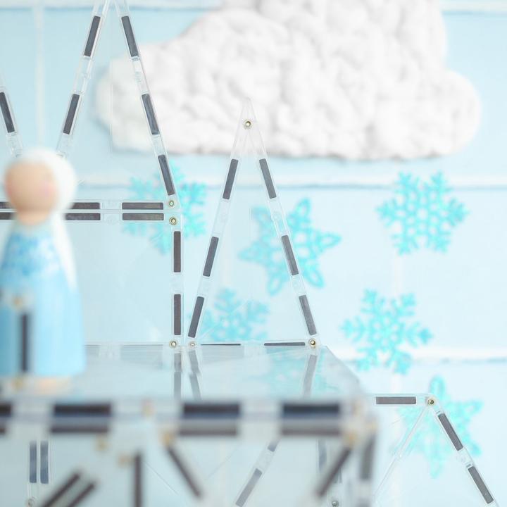 Actual product image Connetix 34 Piece Clear Pack