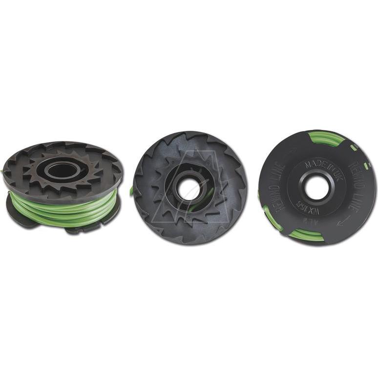 Arnold, Accessori per macchinari da giardino, Trimmerspule passend für Worx WG168E, WG168E.9 (Pioniere delle erbacce, Lenza per tagliabordi + rocchett