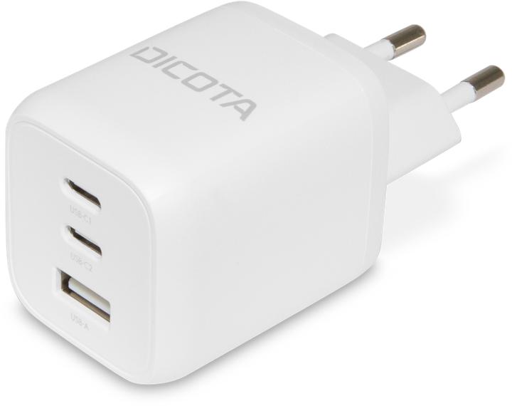 Dicota Compact 3-Port GaN Wall Charger (65W) EU white (65 W, 3 Ports)