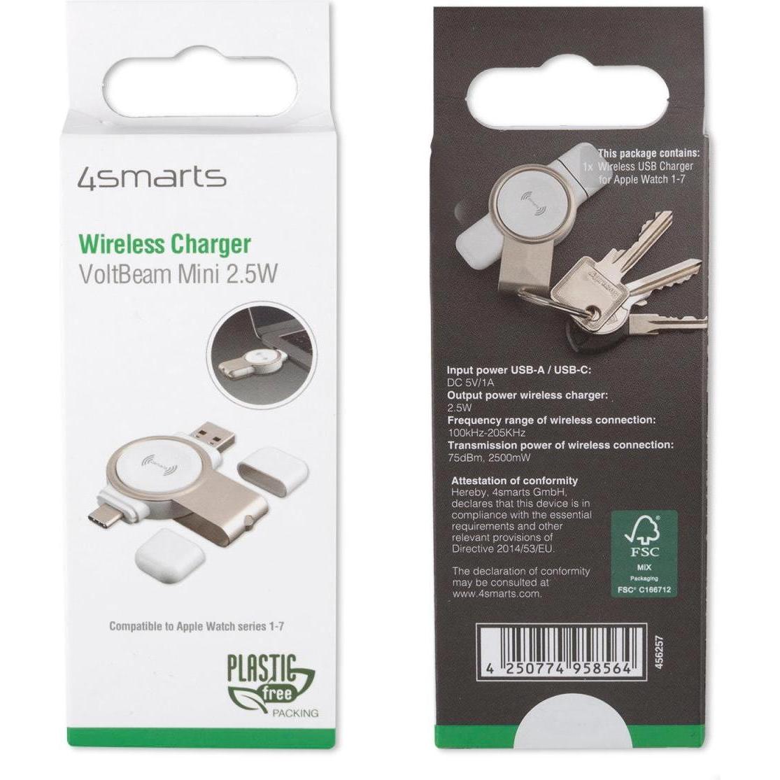 Thumbnail - 4smarts VoltBeam (2.50 W), Wireless Charger, Weiss