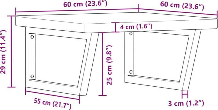 Image du produit vidaXL Waschbeckenablage