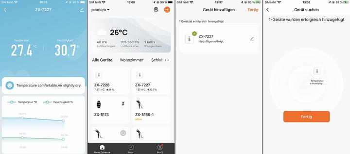 Produktbild Luminea ZigBee-Temperatur- & Luftfeuchtigkeits-Sensor