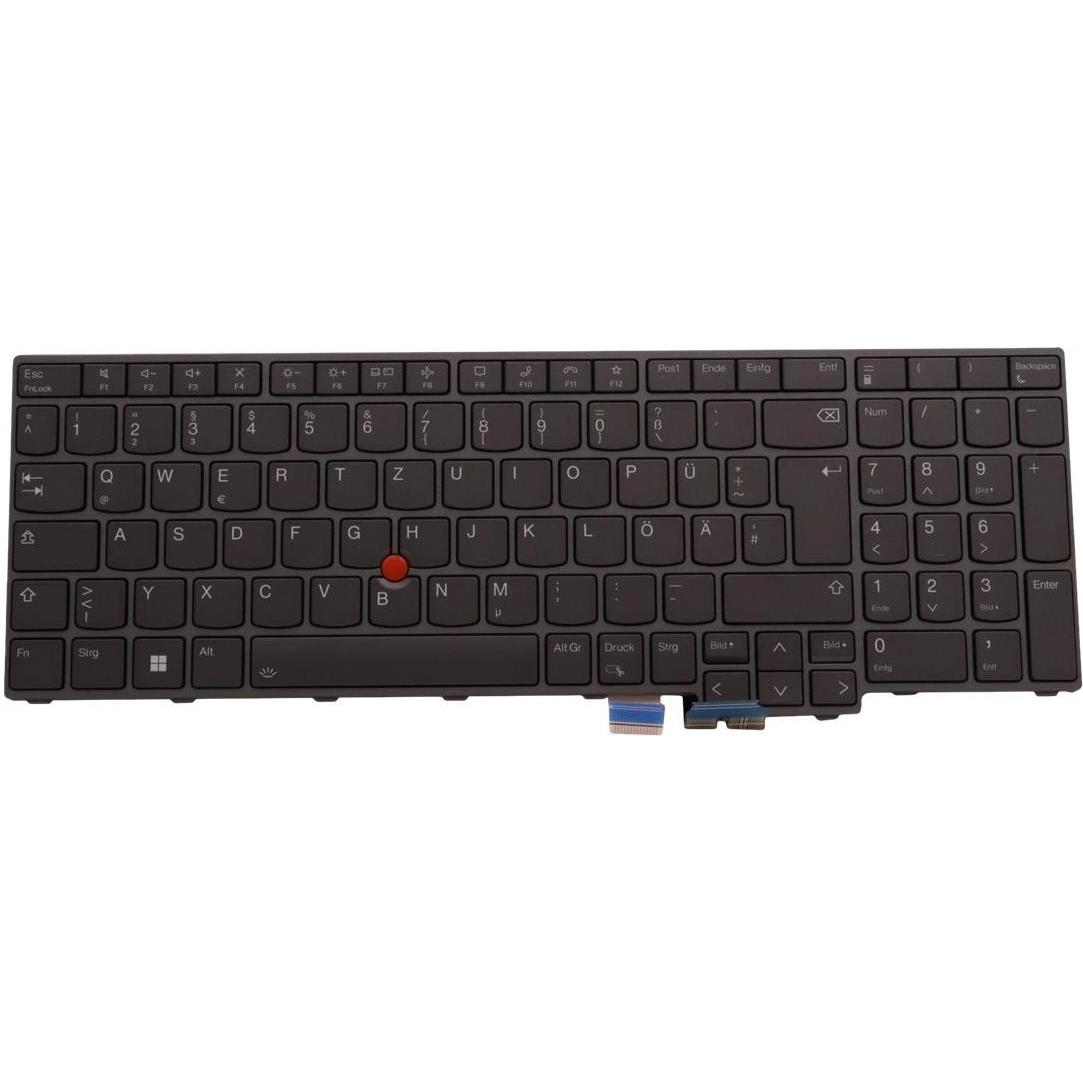 Lenovo NB KYB CS22 P16 GR-BL,LTN,GER, Notebook Ersatzteile, Grau