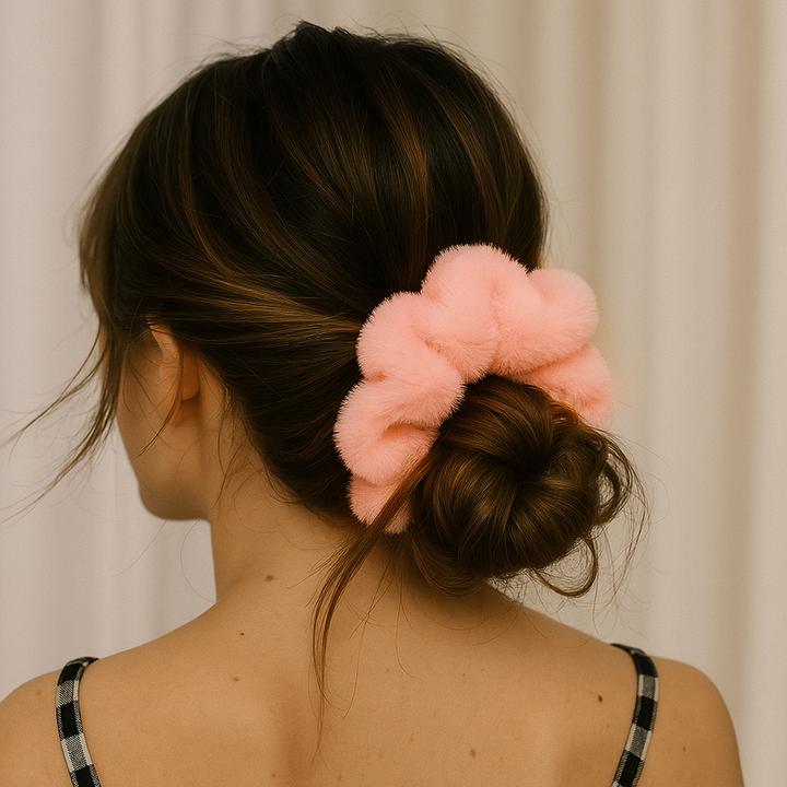Produktbild Avizar Weicher Minky-Scrunchie Modell Amber (Haargummi)