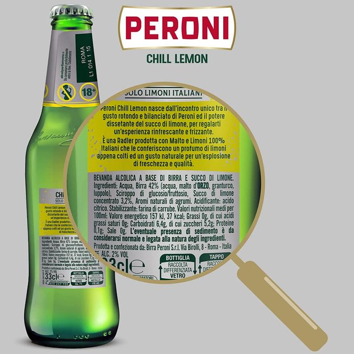 Actual product image Peroni CHILL LEMON box / (24 x 33 cl)