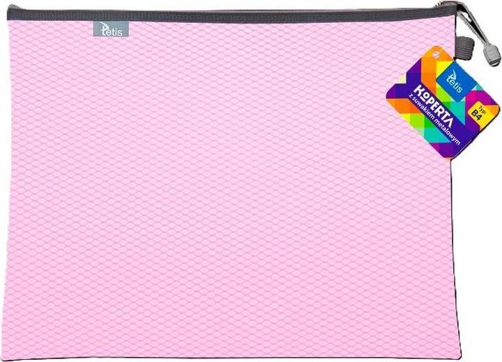 Produktbild Tetis B4-Umschlag mit rosafarbenem Metallreissverschluss (1x)