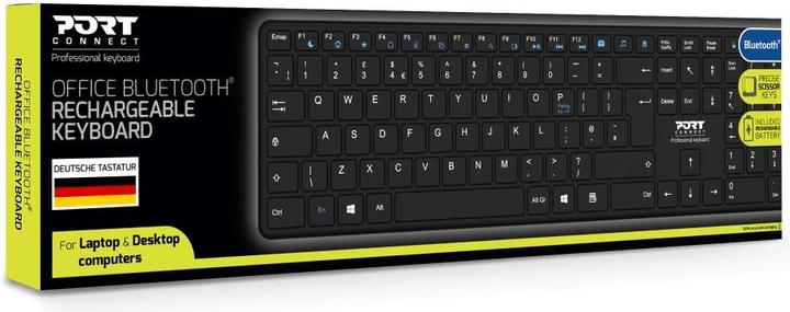 Image du produit Port Designs Port Keyboard Office Pro Rechargeable Bluetooth - Fr (DE, Sans fil)